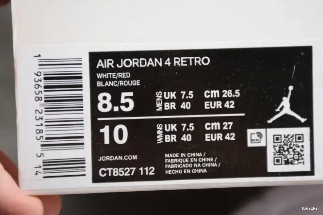 Rep TBK Jordan Red Air CT8527-112 Metallic 4 0610